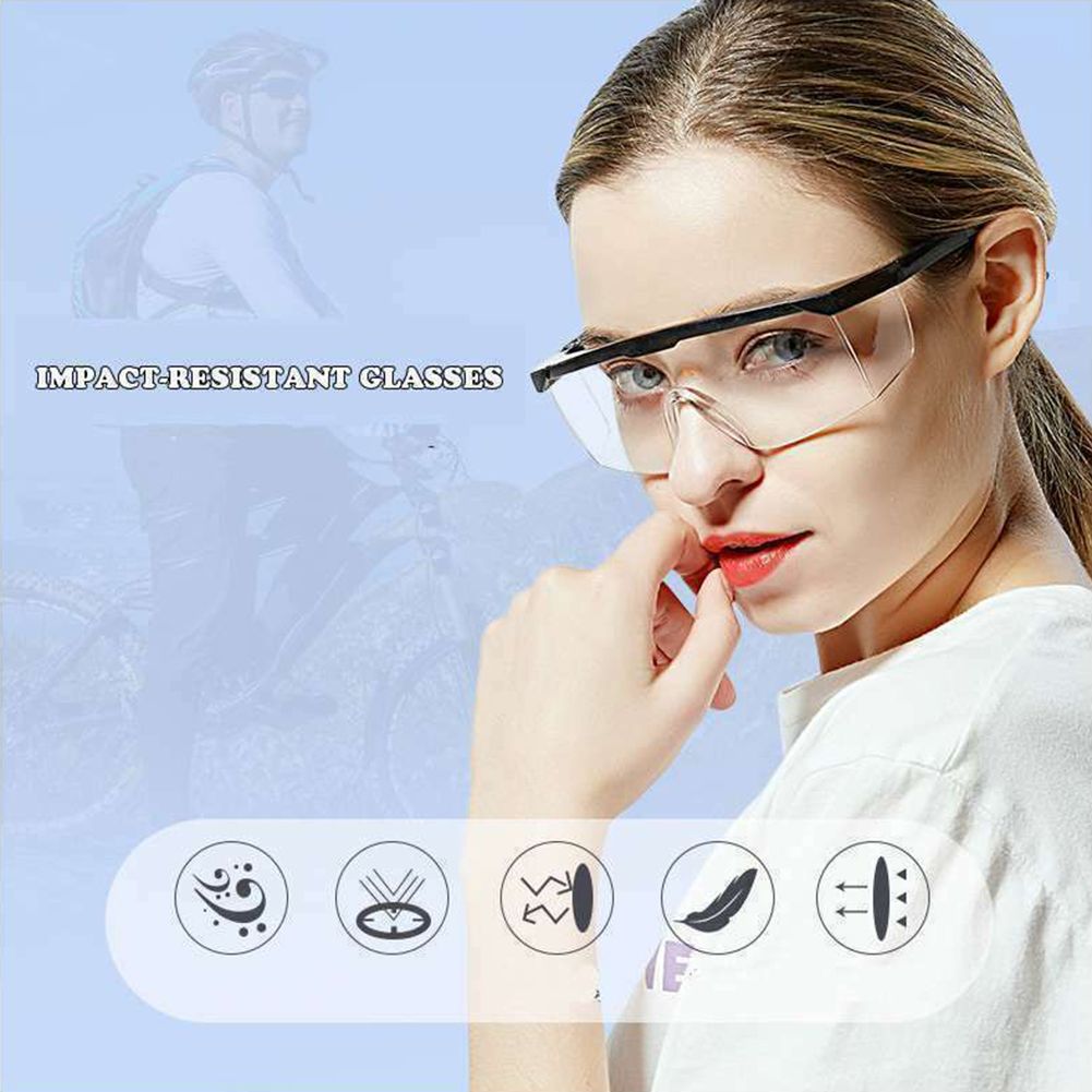 Protective Safety Glasses Clear Anti Saliva Eye Protection Googles for view 2