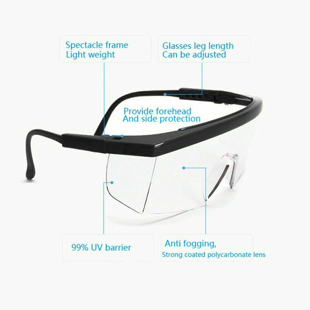 Protective Safety Glasses Clear Anti Saliva Eye Protection Googles for view 3