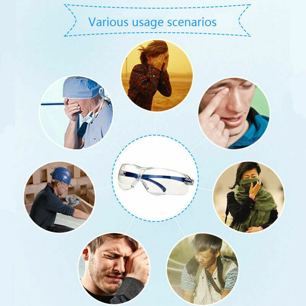 Protective Safety Glasses Clear Anti Saliva Eye Protection Googles for view 5