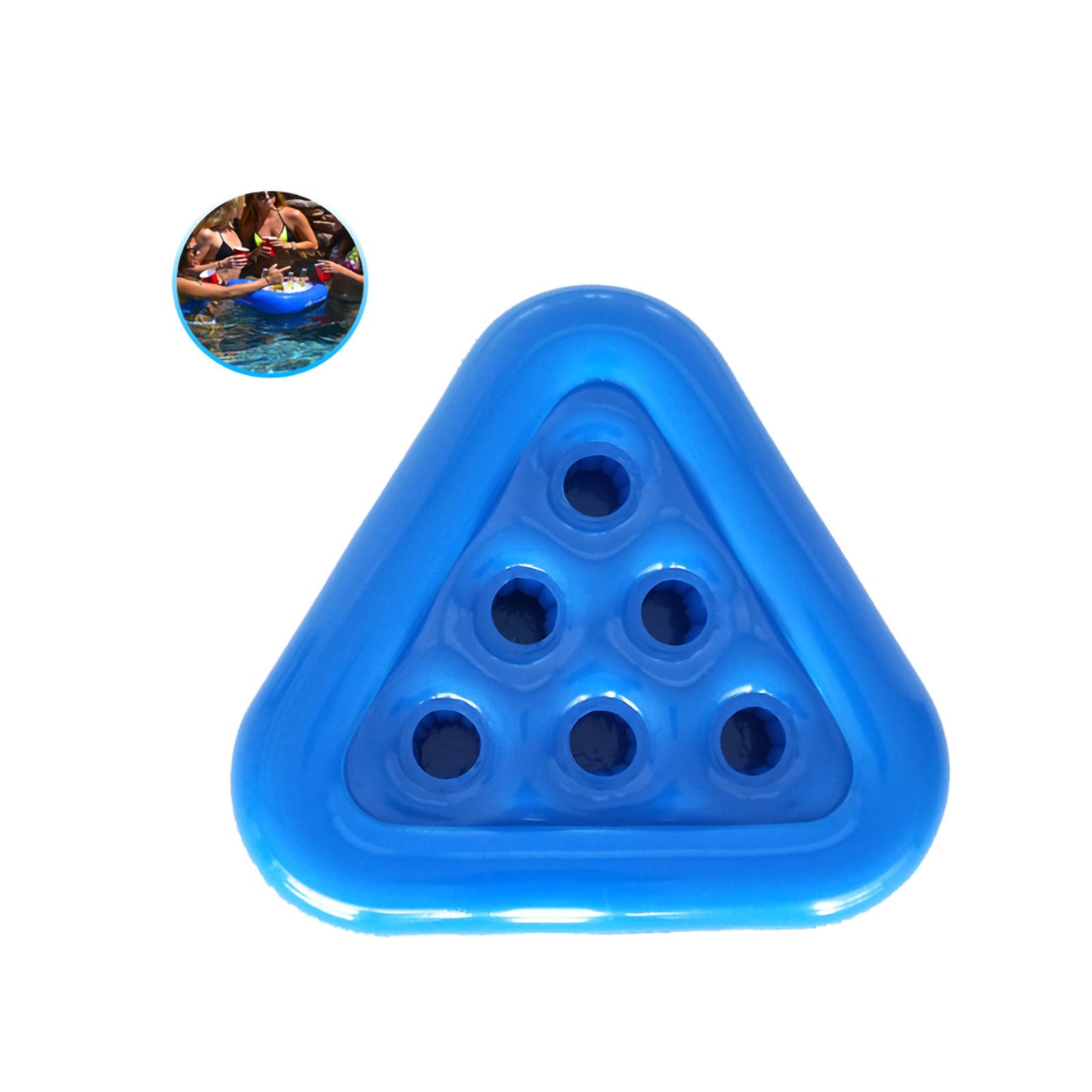Triangle Inflatable Coaster Floating Beer Glass Holder Swimming Pool Coaster view 2