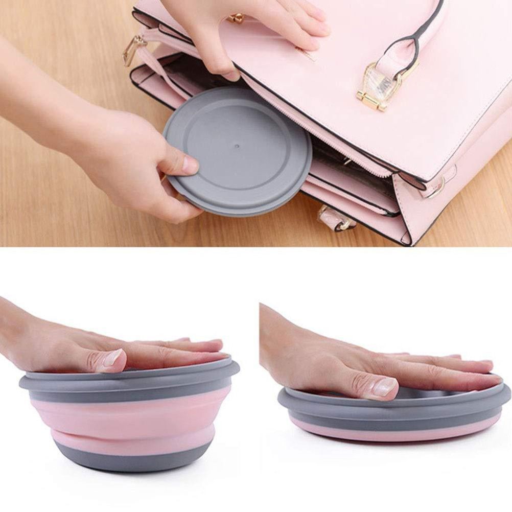 3Pcs Folding Camping Bowl Set Portable Silicone Kitchen Containers for Travel view 5