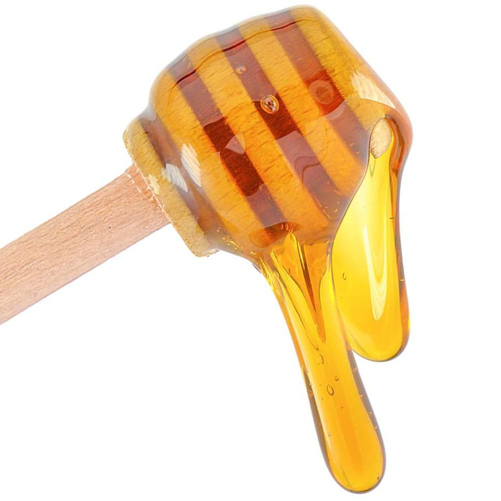 50pcs Honeycomb Stick 8cm Mini Wooden Honey Dipper Sticks Honey Stirrer Honey view 7