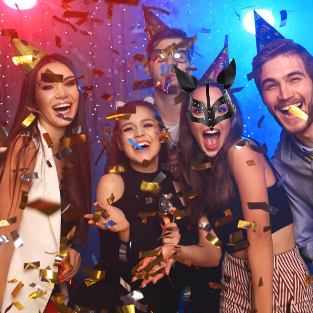 Cosplay Face Cover Carnival Masquerade Face Cover Halloween Dress Up Costume view 9
