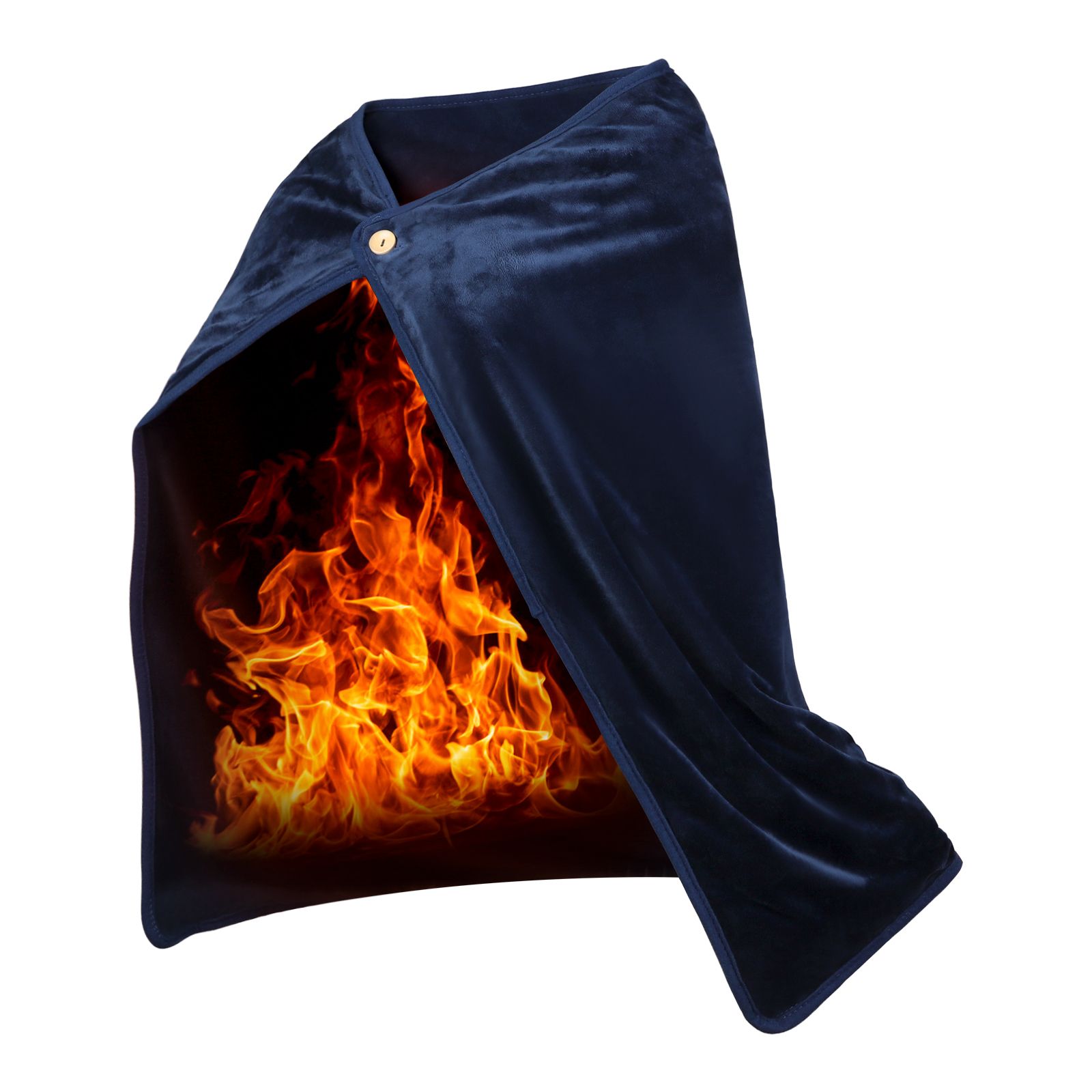 Heated Blanket Heated Shawl Wrap Washable Wearable Blanket Wrap for Camping view 2