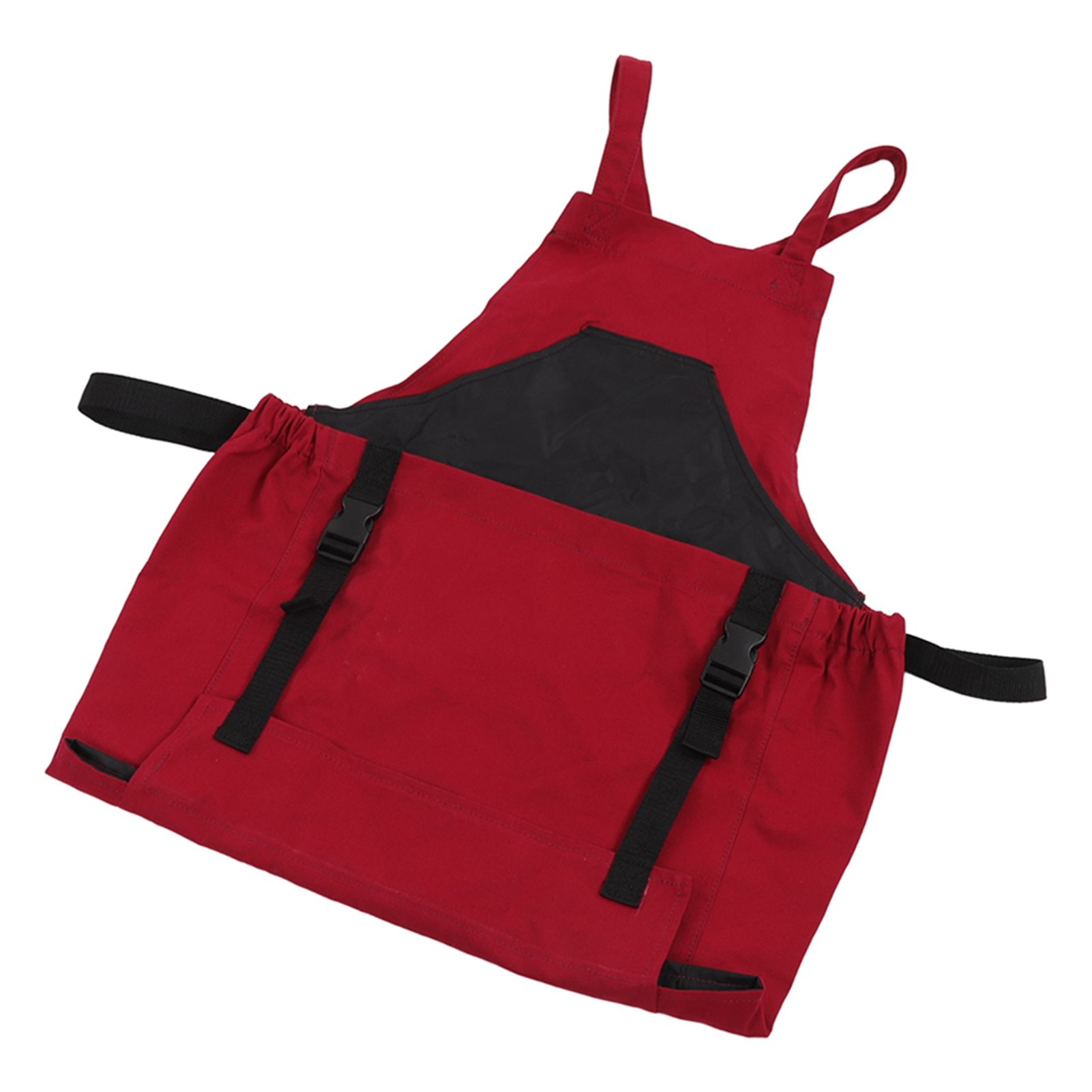 Gardening Apron Dark Red 210D PVC Waterproof Fabric Regulable Straps view 3