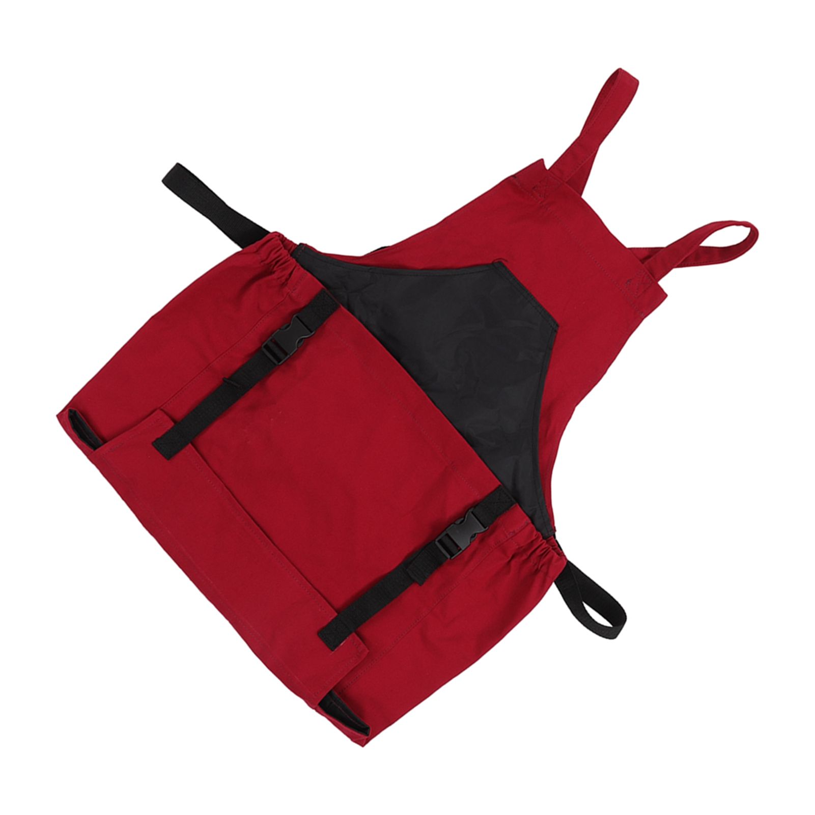 Gardening Apron Dark Red 210D PVC Waterproof Fabric Regulable Straps view 8
