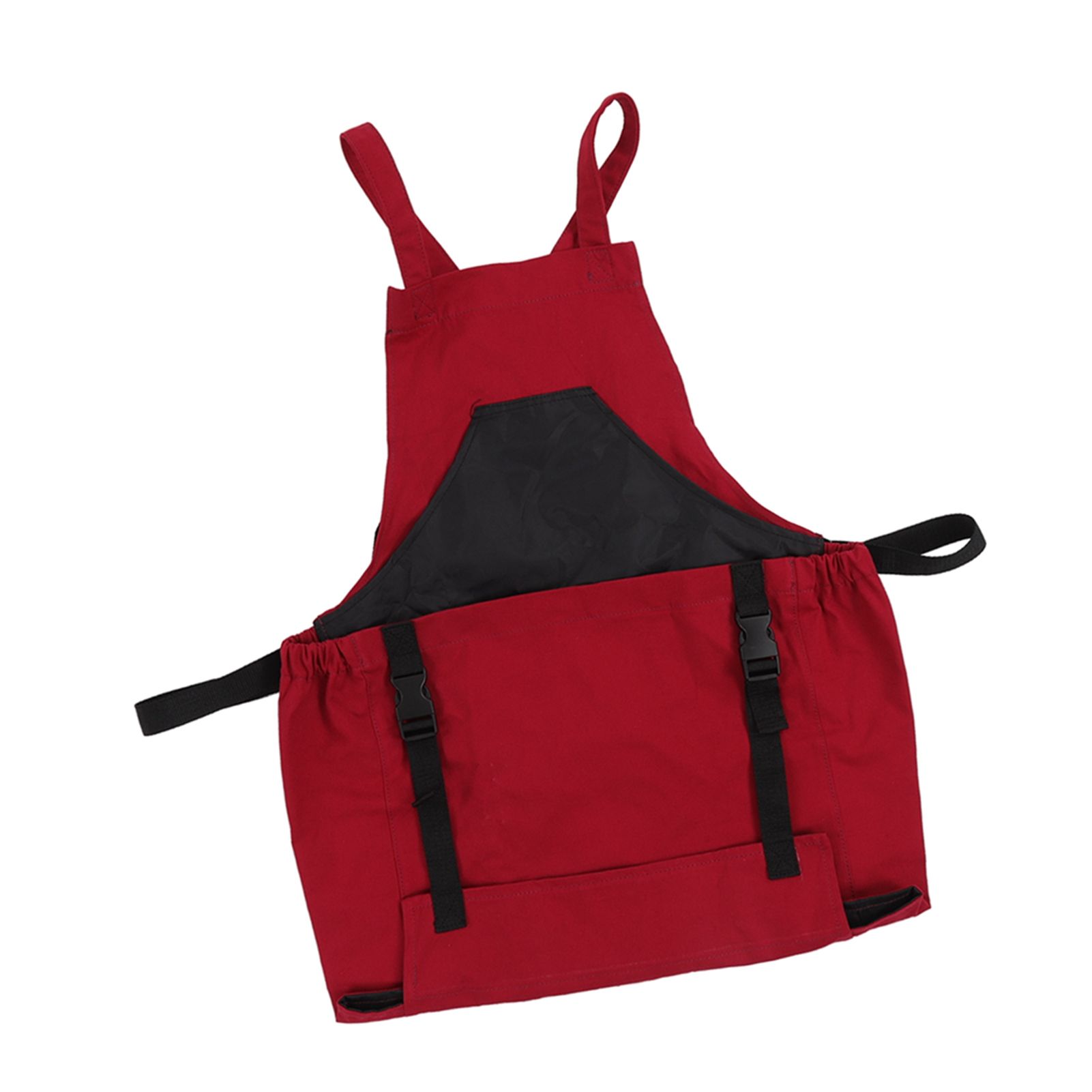 Gardening Apron Dark Red 210D PVC Waterproof Fabric Regulable Straps view 10