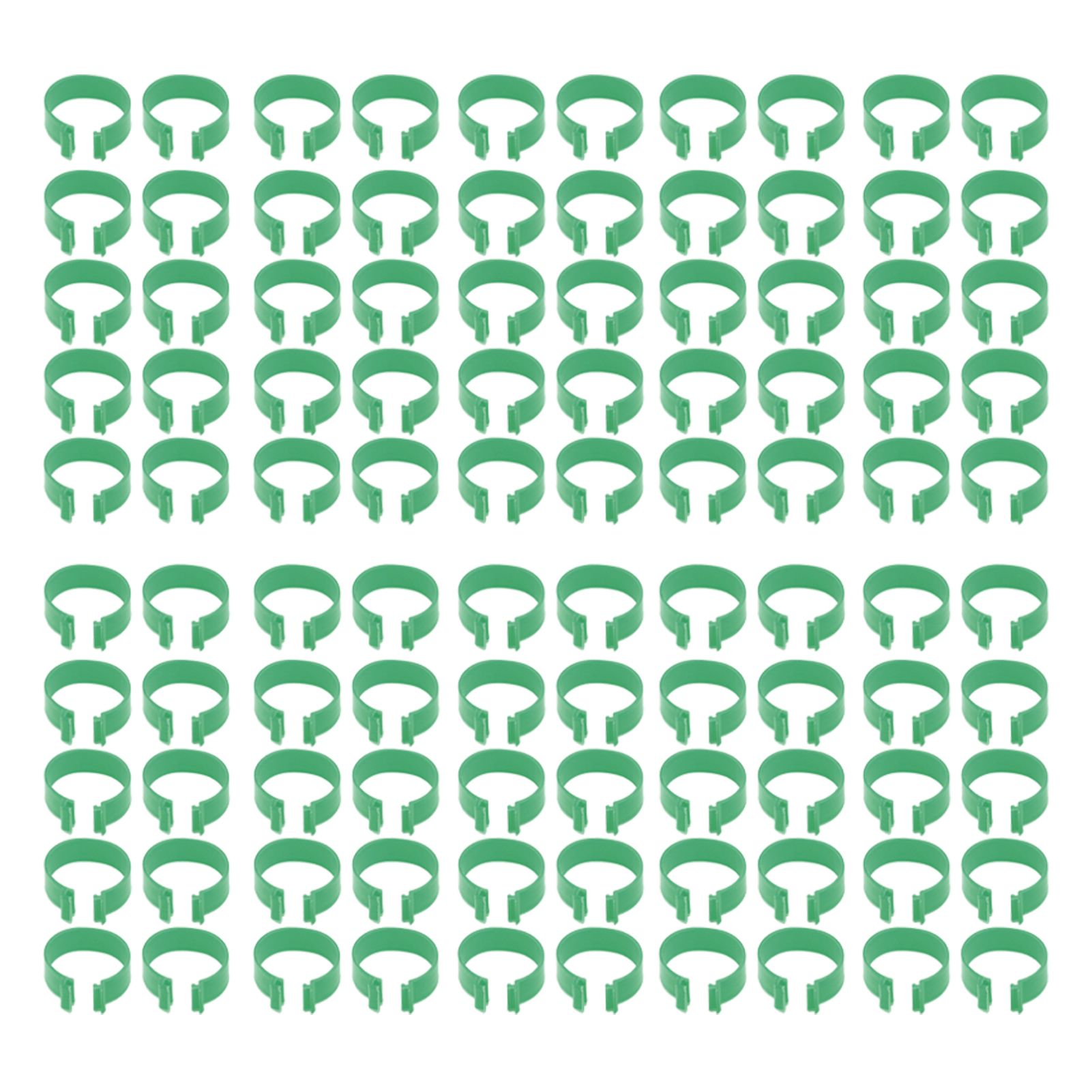 100 Pcs Poultry Feet Ring Open Type Buckle Breeding Chicken Duck Goose Foot