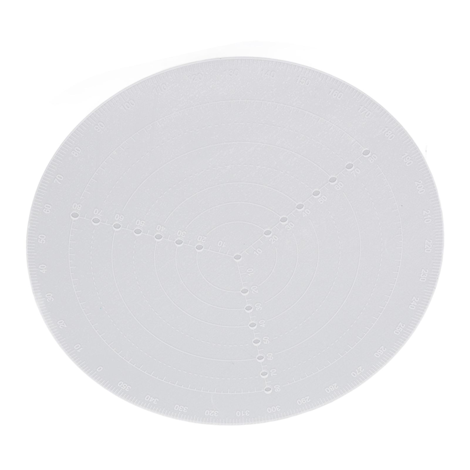 Round Center Finder Acrylic Semi Transparent Compass Drawing Measurement Tools view 3