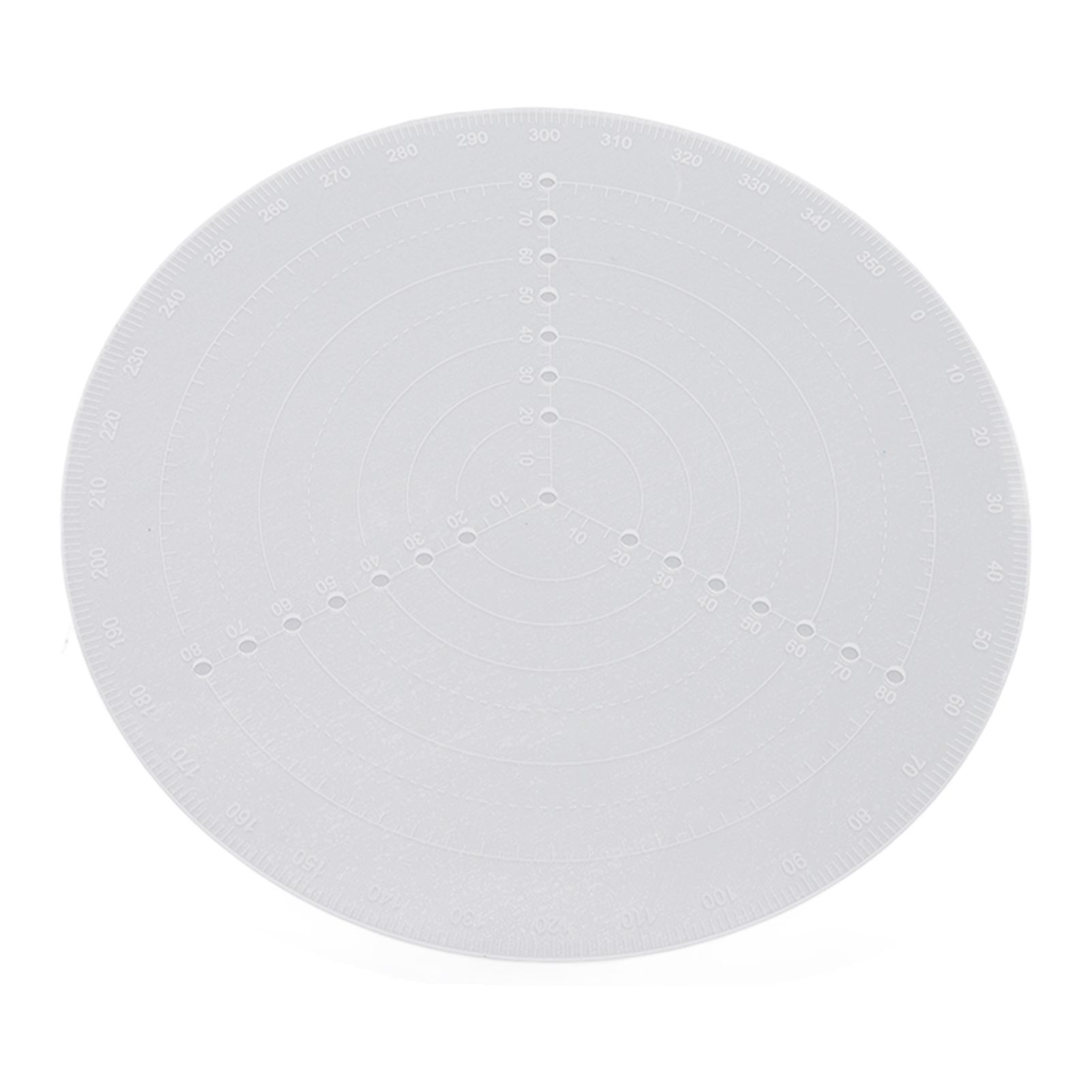 Round Center Finder Acrylic Semi Transparent Compass Drawing Measurement Tools view 7