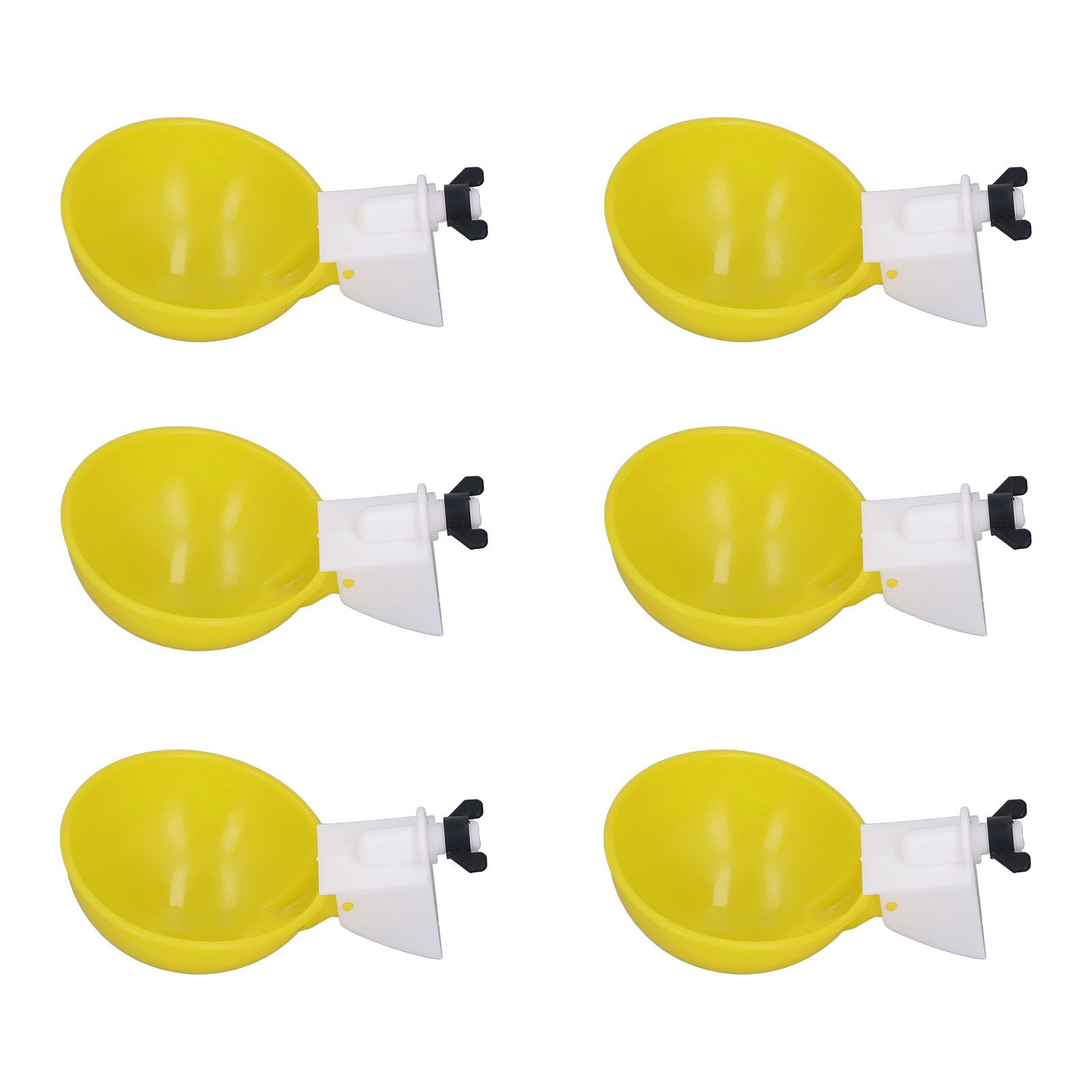 9pcs Chicken Water Cups Yellow Poultry Automatic Drinking Bowl Water Cups view 5