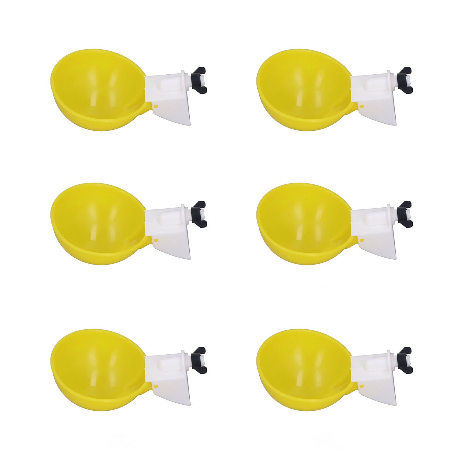 9pcs Chicken Water Cups Yellow Poultry Automatic Drinking Bowl Water Cups view 9