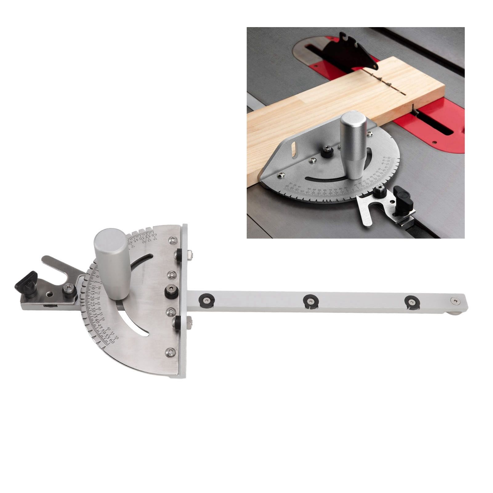 Miter Gauge Wear Resistant Aluminum High Accuracy Table Saw Miter Gauge for view 12