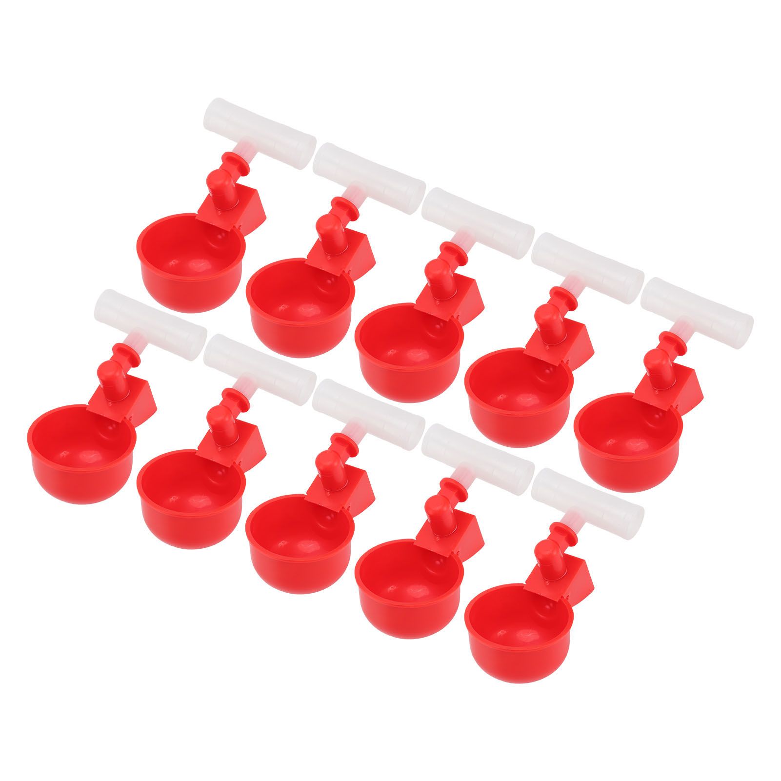 10 Set Chicken Waterer Cups Automatic Filling Prevent Leakage Pigeon Drinking view 3