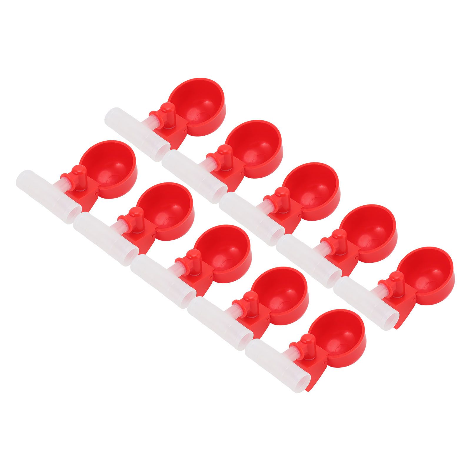 10 Set Chicken Waterer Cups Automatic Filling Prevent Leakage Pigeon Drinking view 4