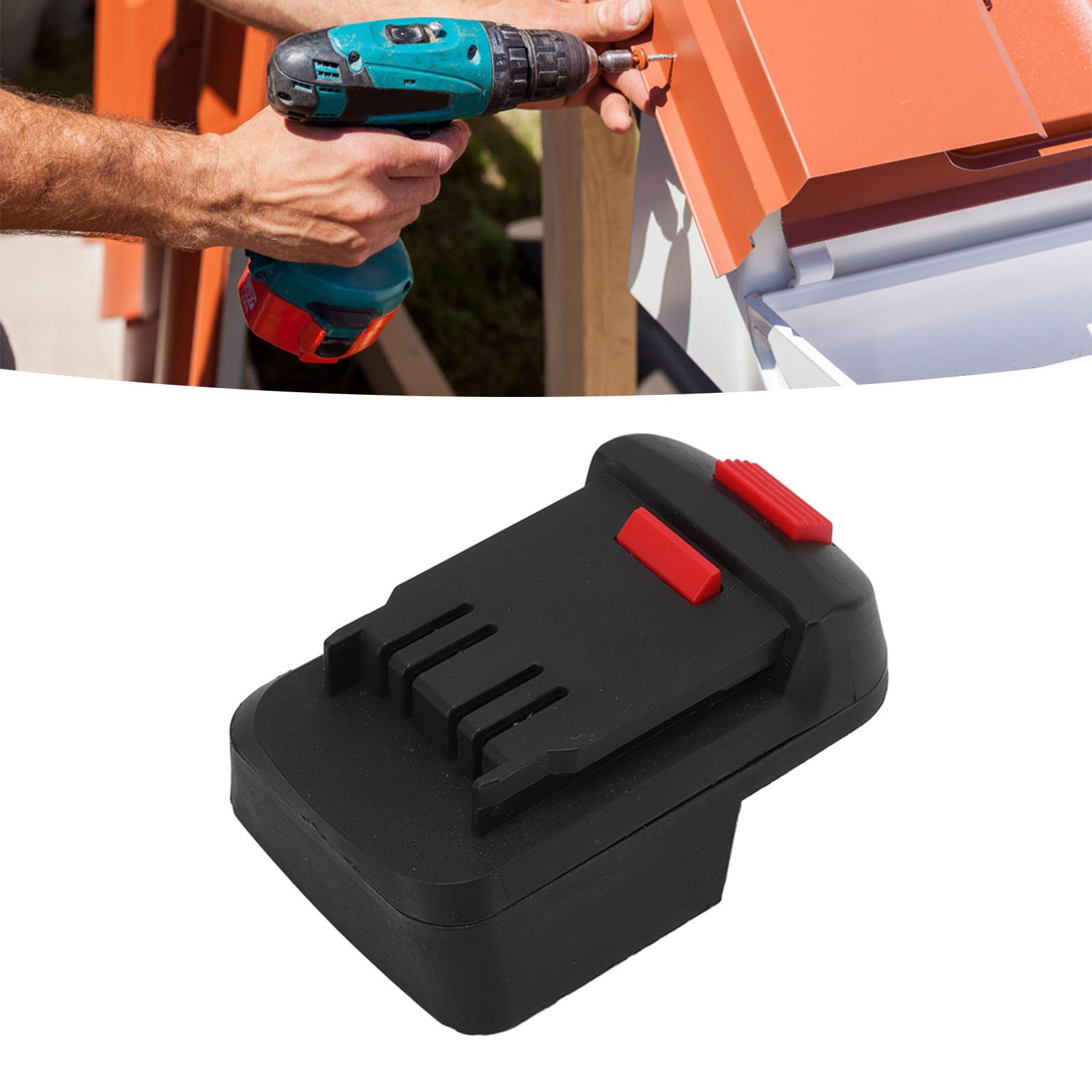 Electric Tool Battery Adapter ABS Short Circuit Protection Woodworking Tool view 11
