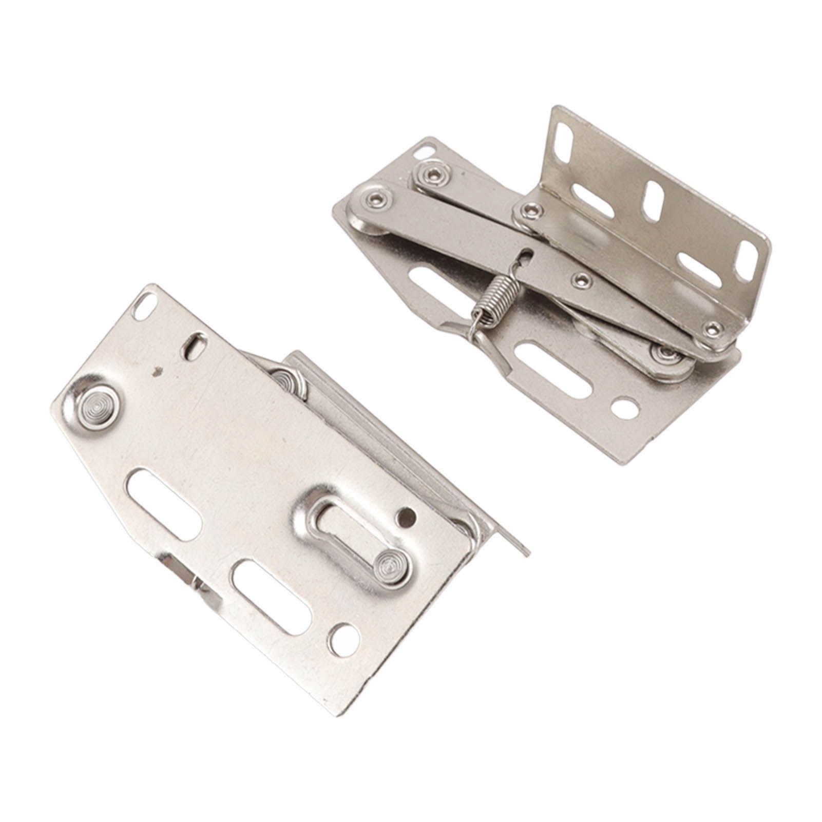 2 Sets Cabinet Door Hinges 45 Degrees Down Flip Door Scissor Spring Hinge view 2