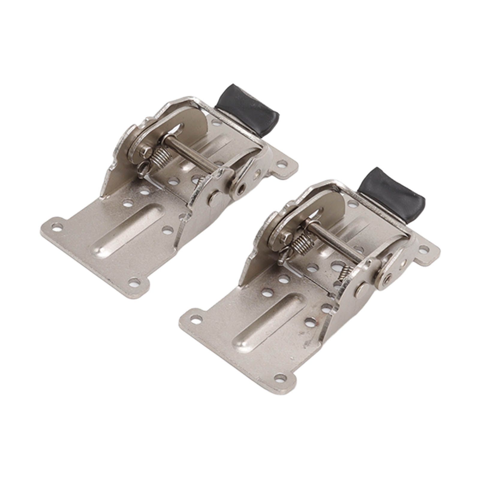 2Pcs Folding Hinges Zinc Alloy 180 Degree Self Locking Hinge Set Hardware for view 3