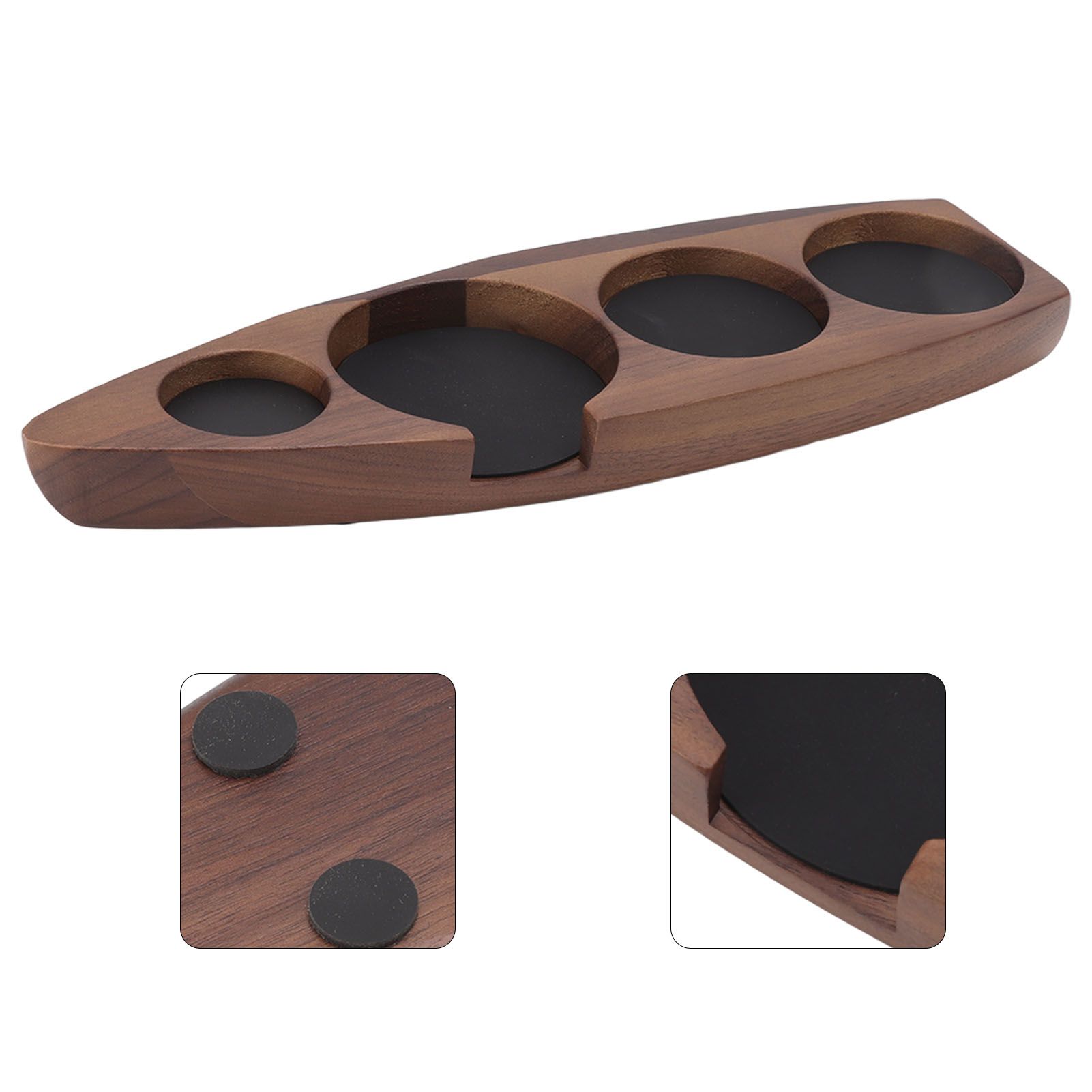 Wooden Coffee Tamper Holder Coffee Tamper Mat Stand Coffee Maker Support view 7