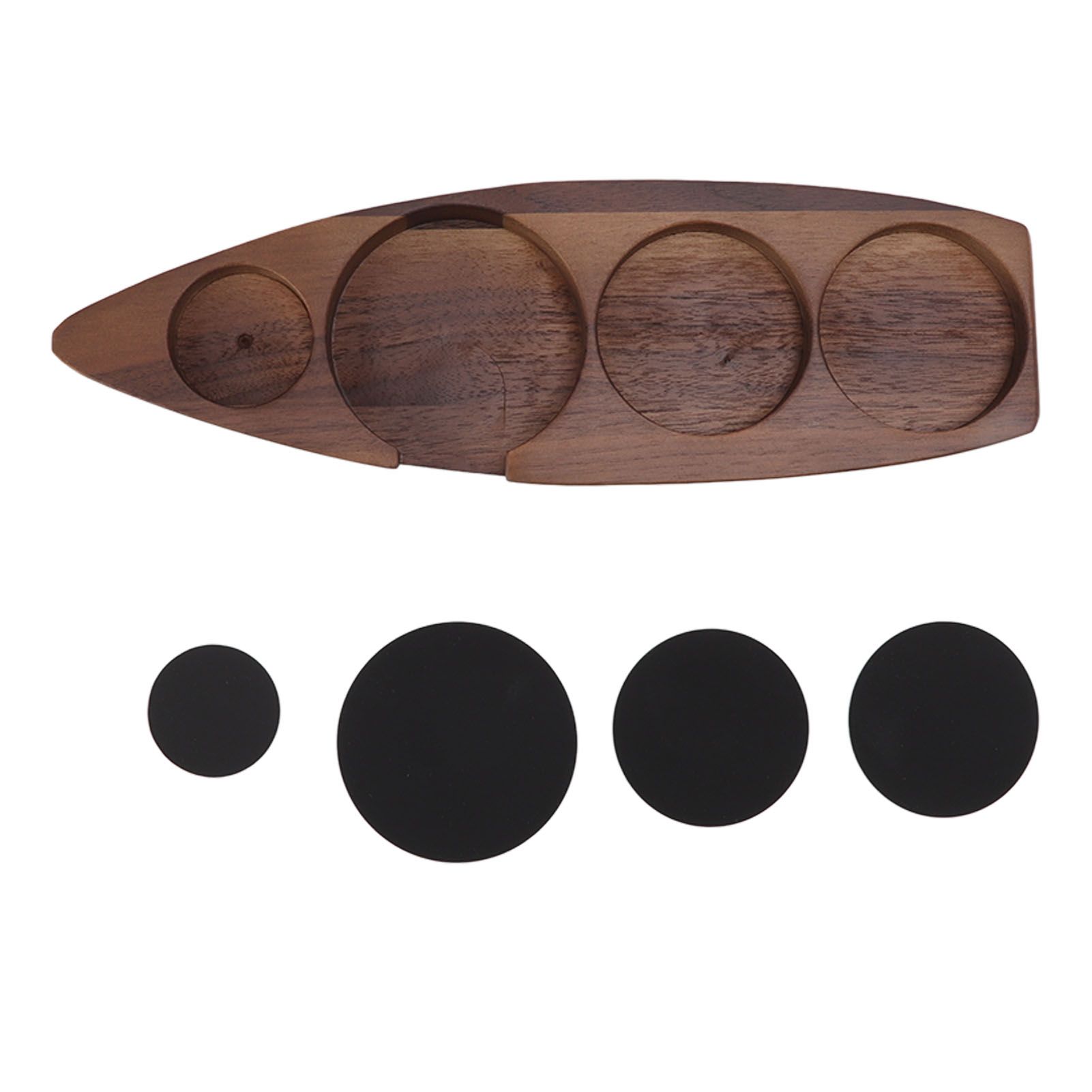 Wooden Coffee Tamper Holder Coffee Tamper Mat Stand Coffee Maker Support view 8