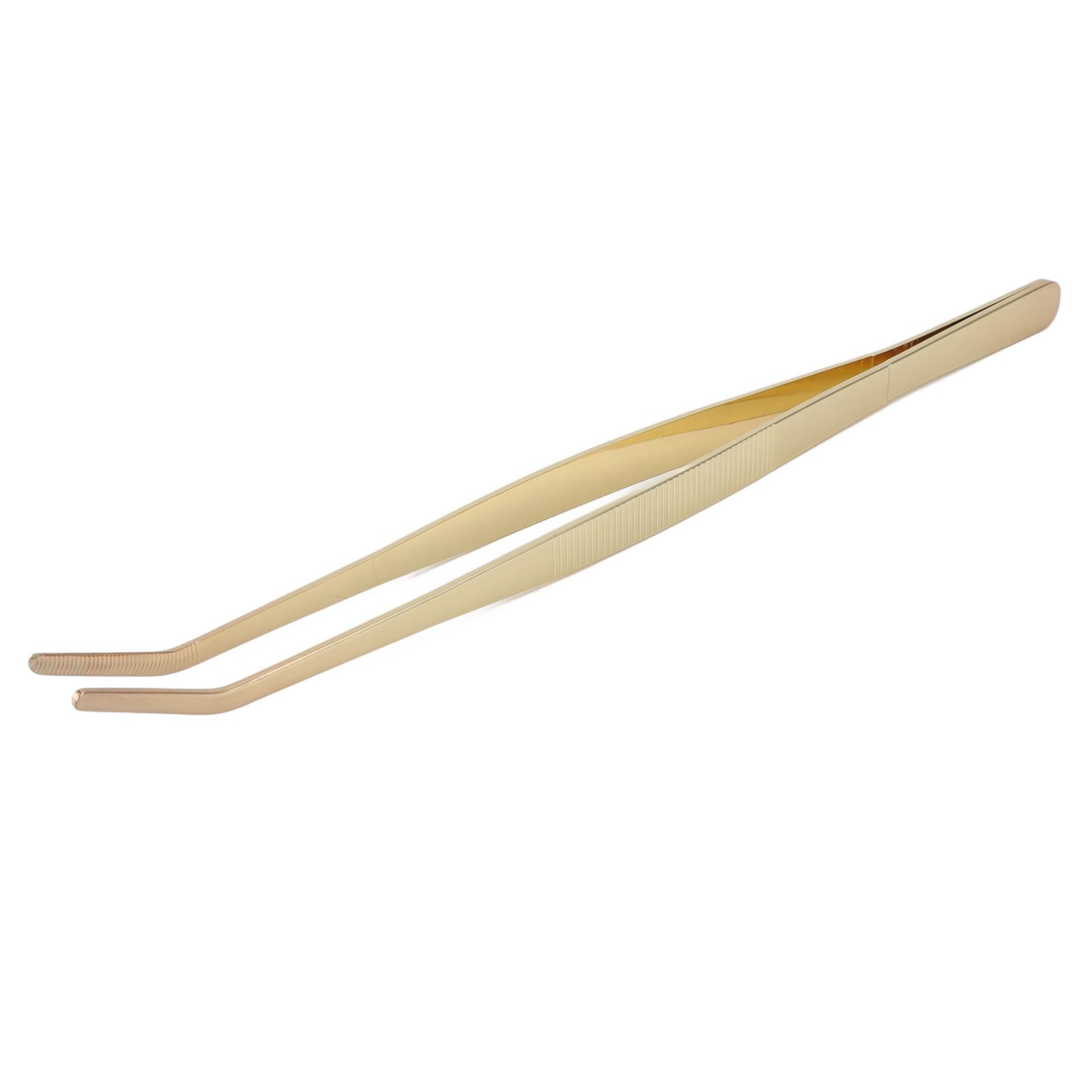 Bar Bent Tip Tweezers Stainless Steel Thicken Kitchen Culinary Tweezer Tongs view 4