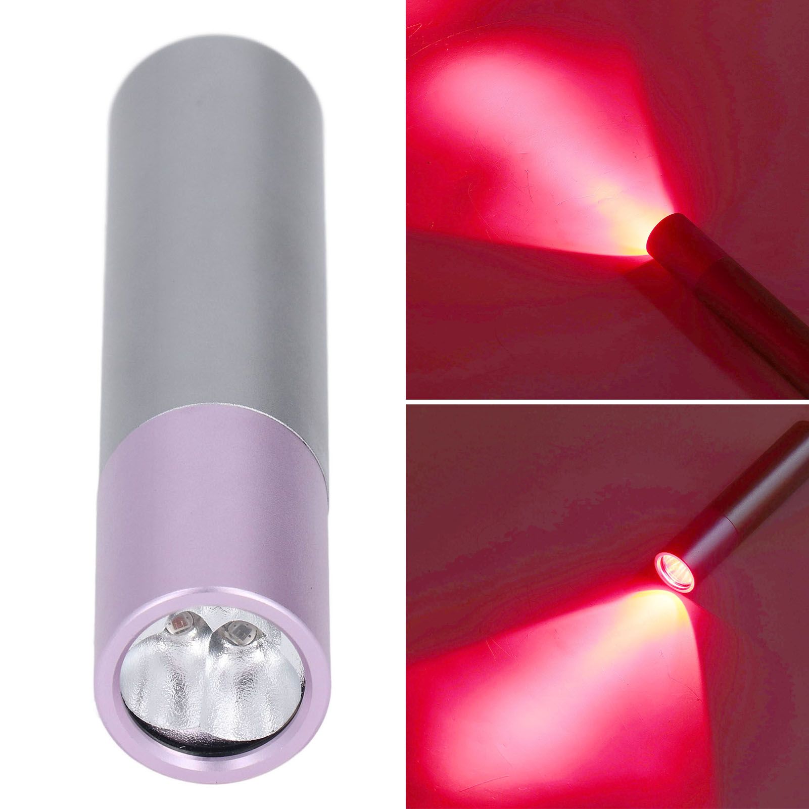 Near Infrared Lighting Treatment Torch 630 660 850nm Purple Cover LED Red view 11