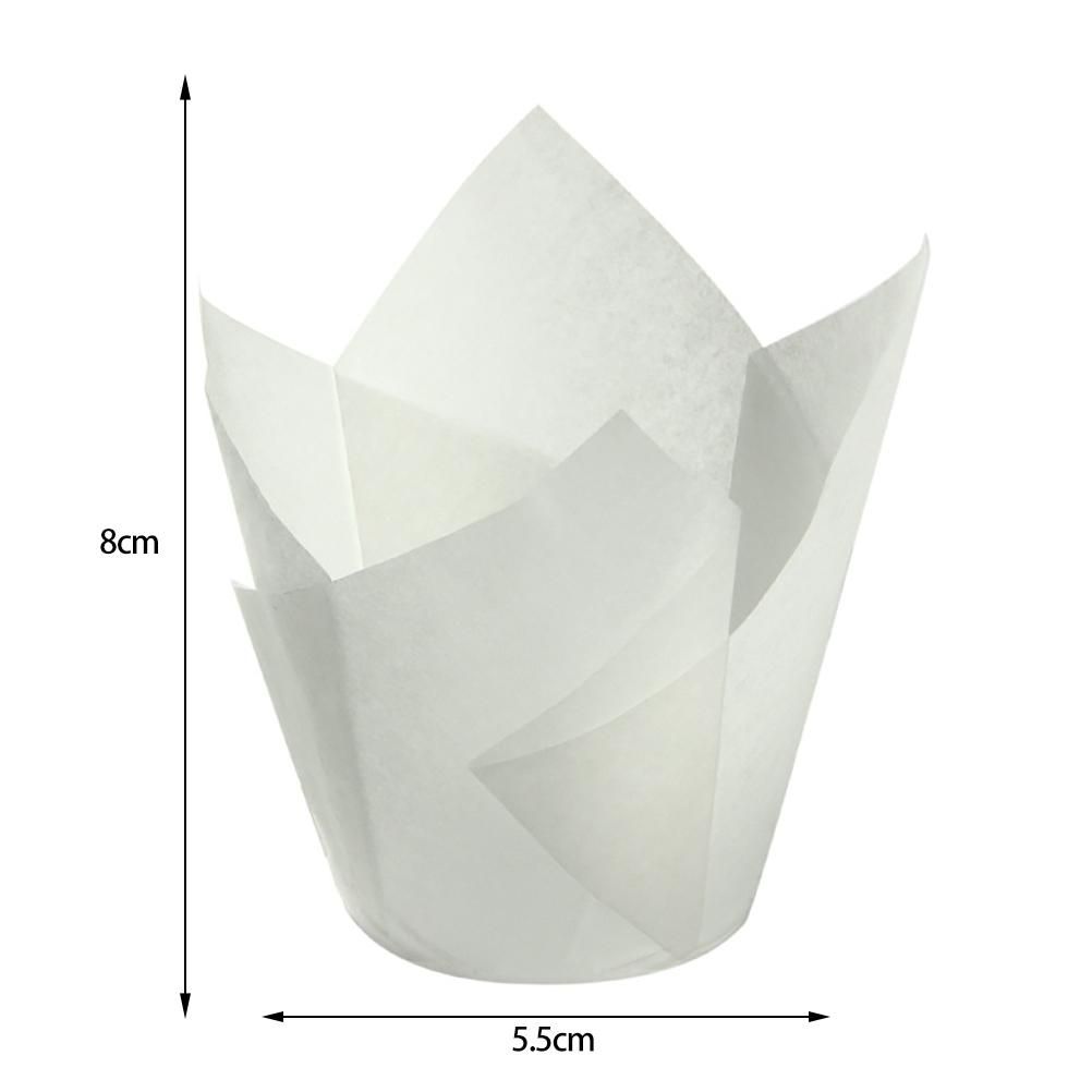 150 Pieces Mini Baking Cups Tulip Baking Cups Cupcake Liners Muffin Liners for view 2