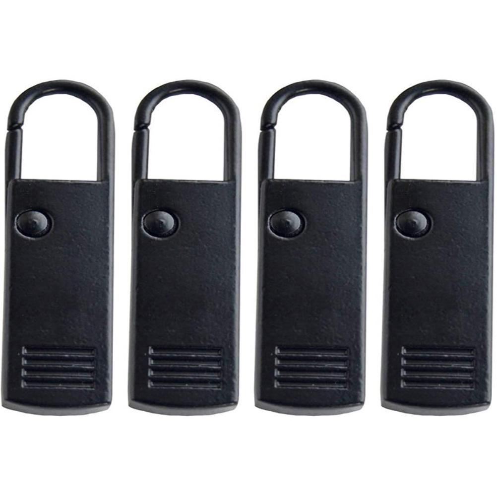 4PCS Zipper Pulls Tab Replacement Metal Zip Head Extension for Suitcase