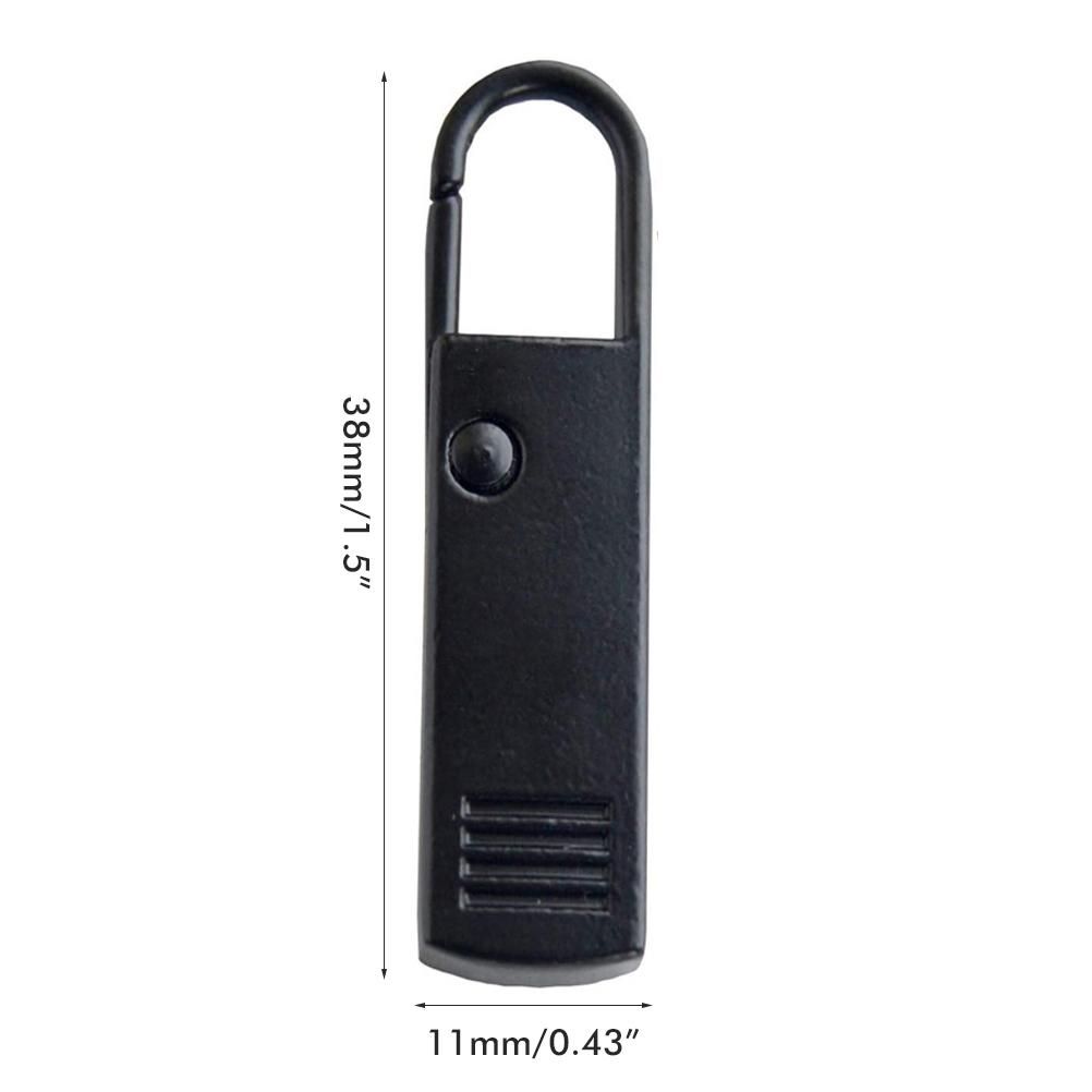 4PCS Zipper Pulls Tab Replacement Metal Zip Head Extension for Suitcase view 2