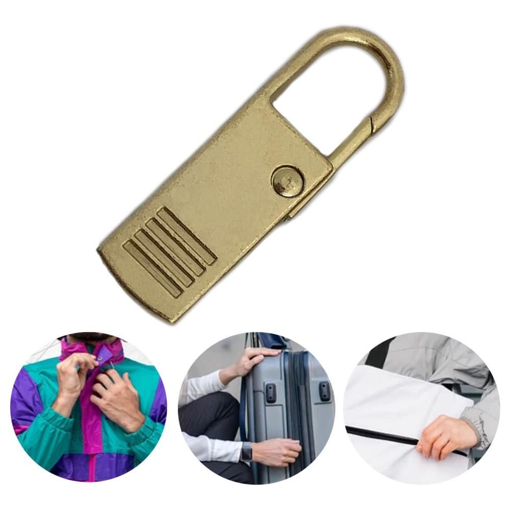 4PCS Zipper Pulls Tab Replacement Metal Zip Head Extension for Suitcase view 3