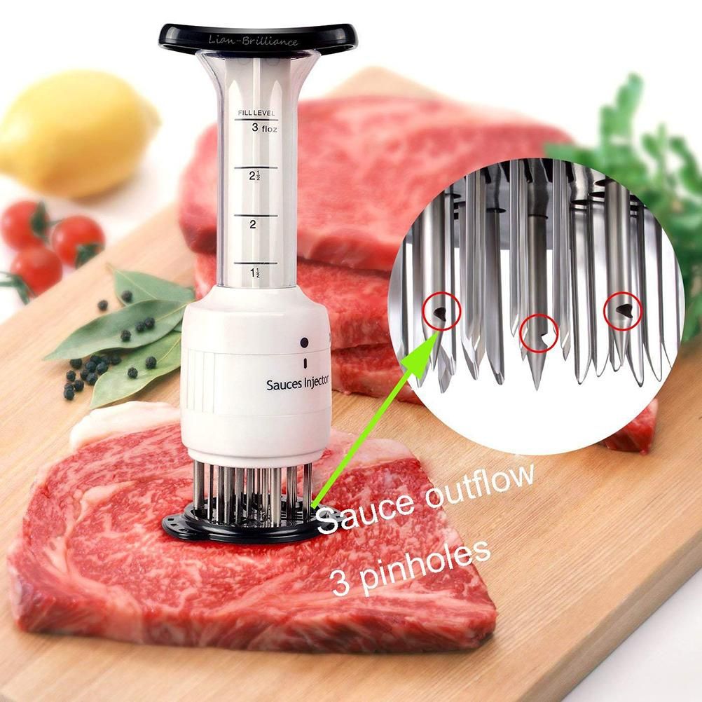 Sauce Injector Meat Marinade Injector with 27 Stainless Steel Needle 3 Oz view 8