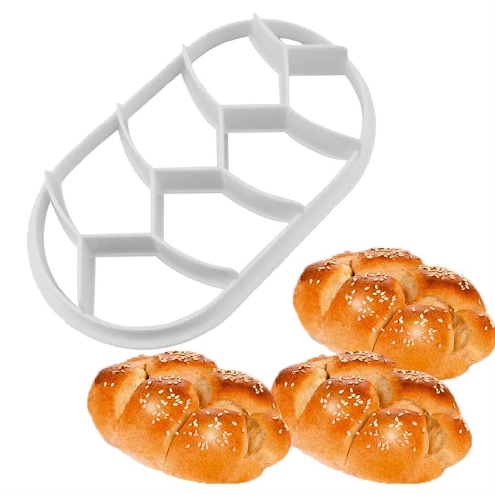 2PCS Dough Press Mold Set Baking Bread Rolls Mold Plastic Pastry Cutters view 3