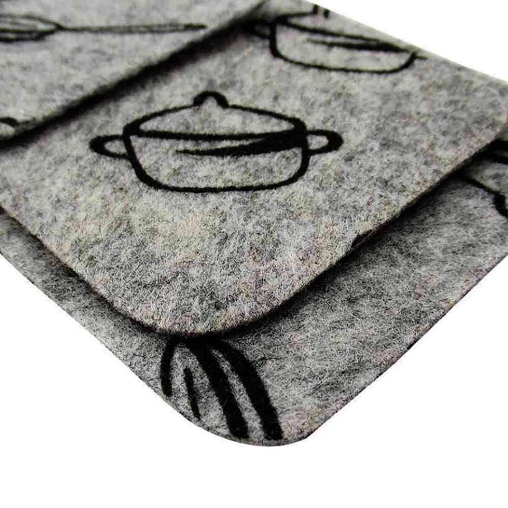 12pcs Pot Pan Protectors Non Woven Divider Pads Reusable Pot Protection Pads view 2