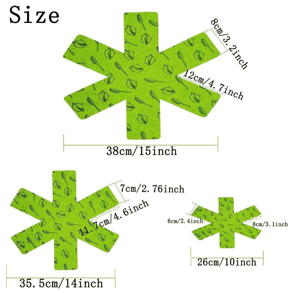 12pcs Pot Pan Protectors Non Woven Divider Pads Reusable Pot Protection Pads view 6
