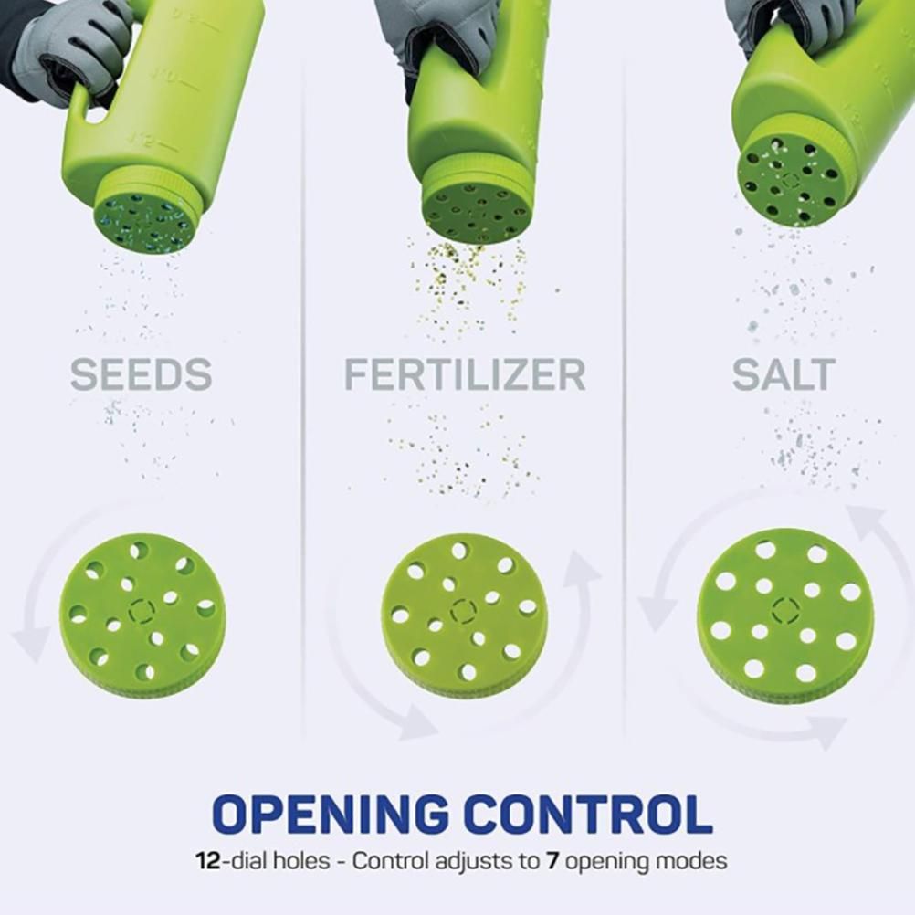 Hand Held Spreader Hand Spreader Shaker Fertilizer Salt Spreader Ice Salt view 4
