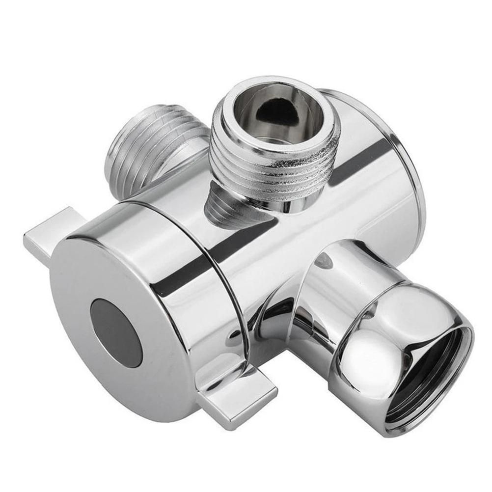 3 Way Shower Head Diverter Faucet Diverter Valve Bathroom Universal System view 4