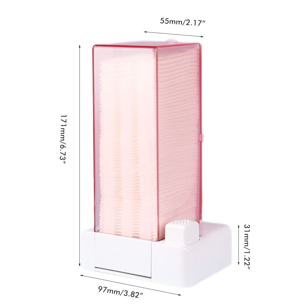 Automatic Cotton Pad Dispenser Press Out Makeup Cotton Holder Dispenser view 2
