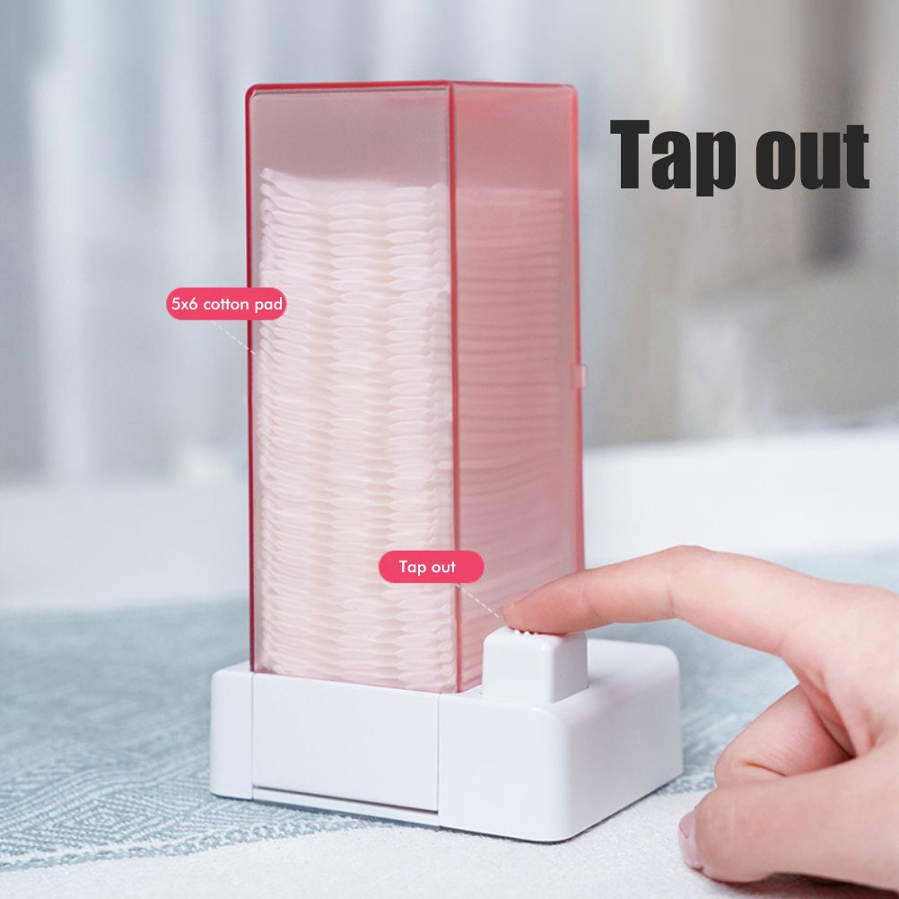 Automatic Cotton Pad Dispenser Press Out Makeup Cotton Holder Dispenser view 4