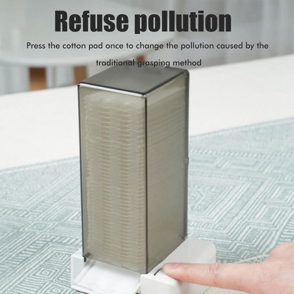 Automatic Cotton Pad Dispenser Press Out Makeup Cotton Holder Dispenser view 7