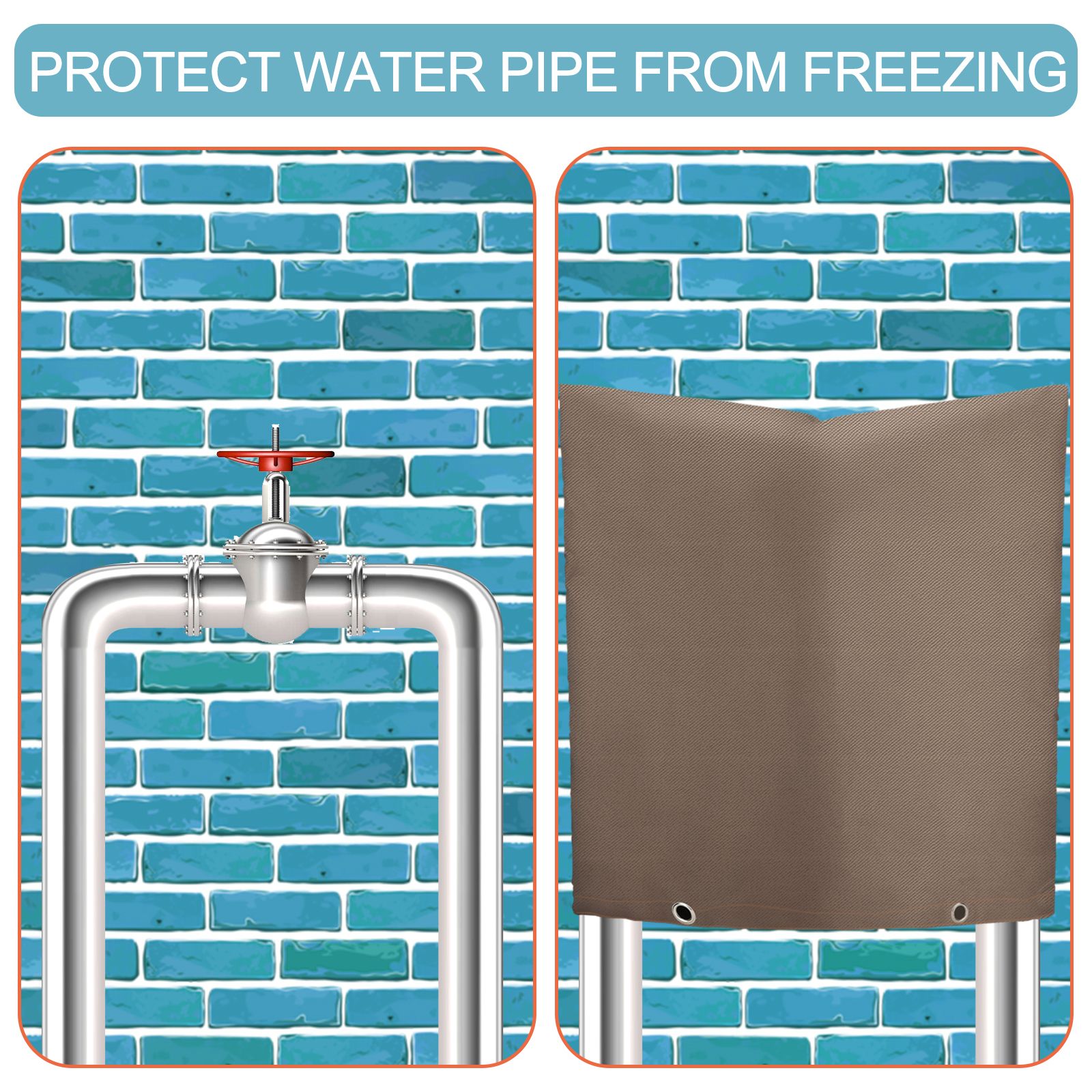 Backflow Preventer Insulation Cover 16 x 20in Backflow Preventer Cover for view 13