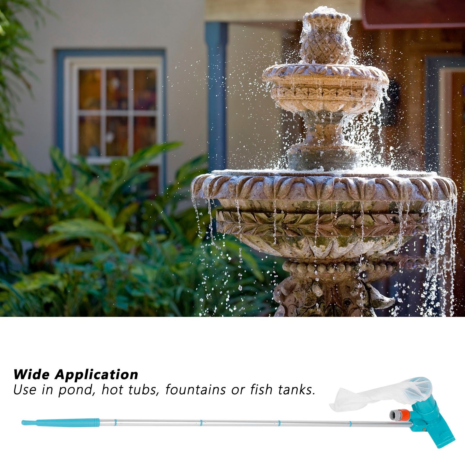 Portable Swimming Pool Cleaner Vacuum Suction Head Set Fountain Hot Tub Pond view 14