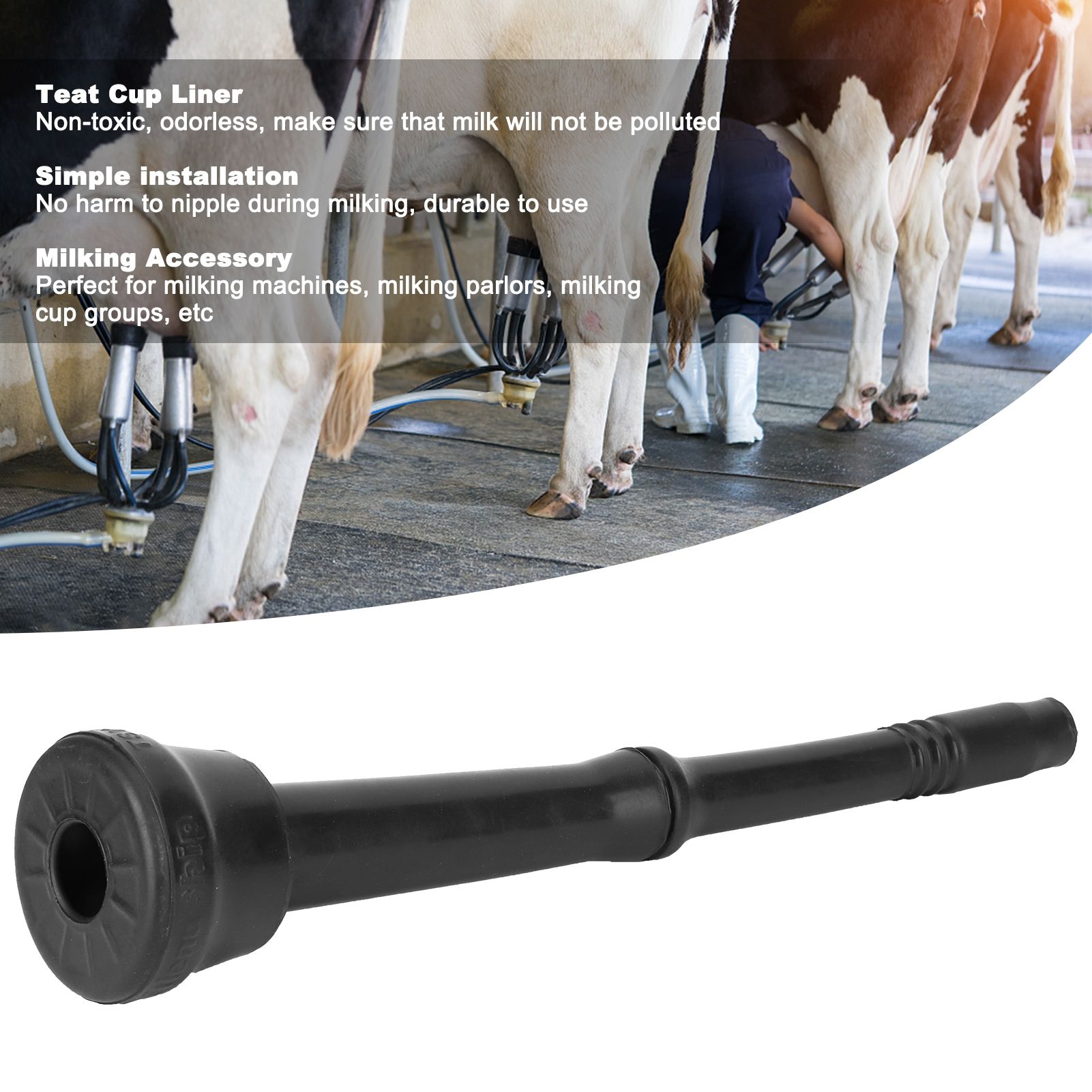 4Pcs Milk Lining Rubber Teat Cup Liner Replacement for Cattle Sheep Milking view 15