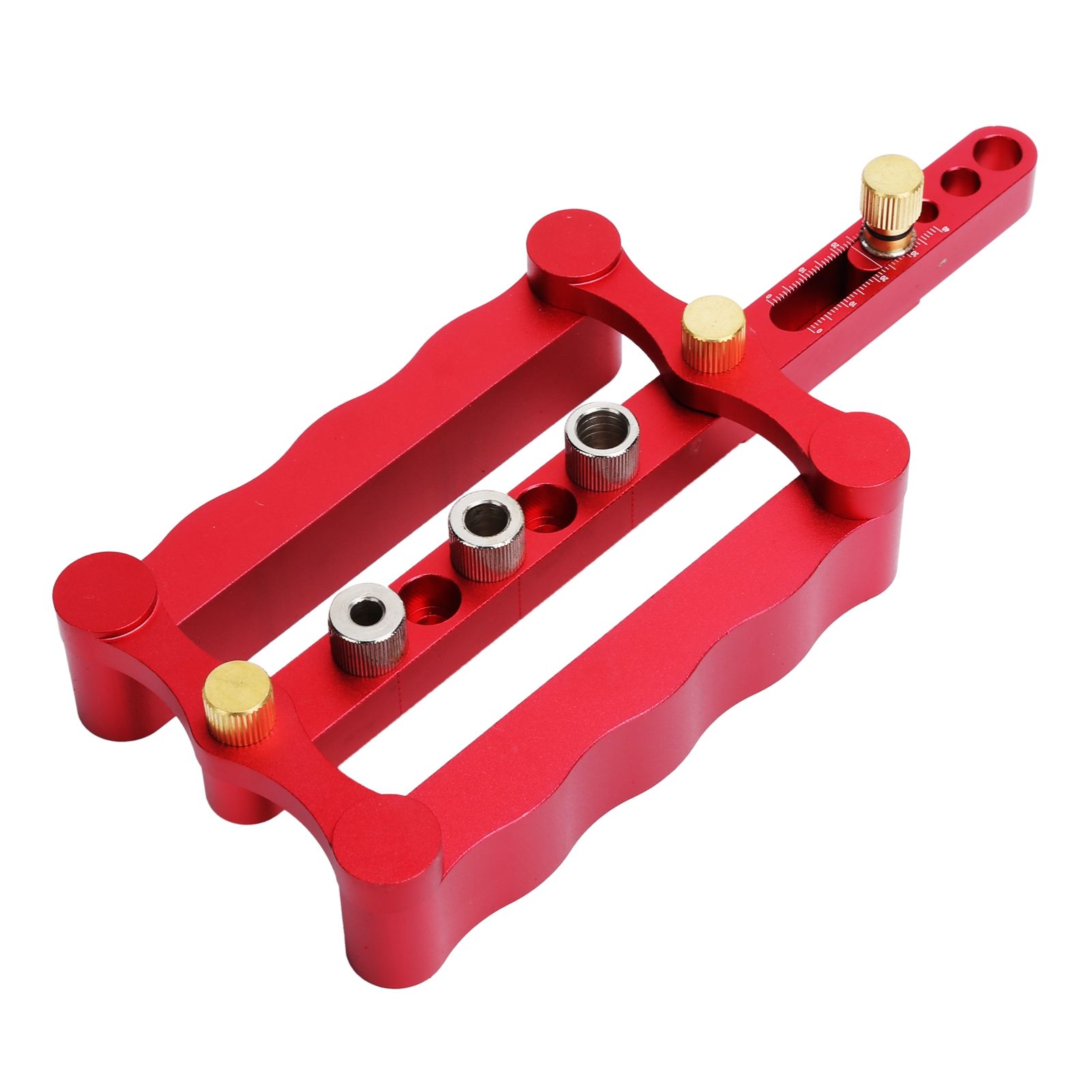 Self Centering Doweling Jig Borehole Locator with Scale Kit DIY Woodworking Tools view 5