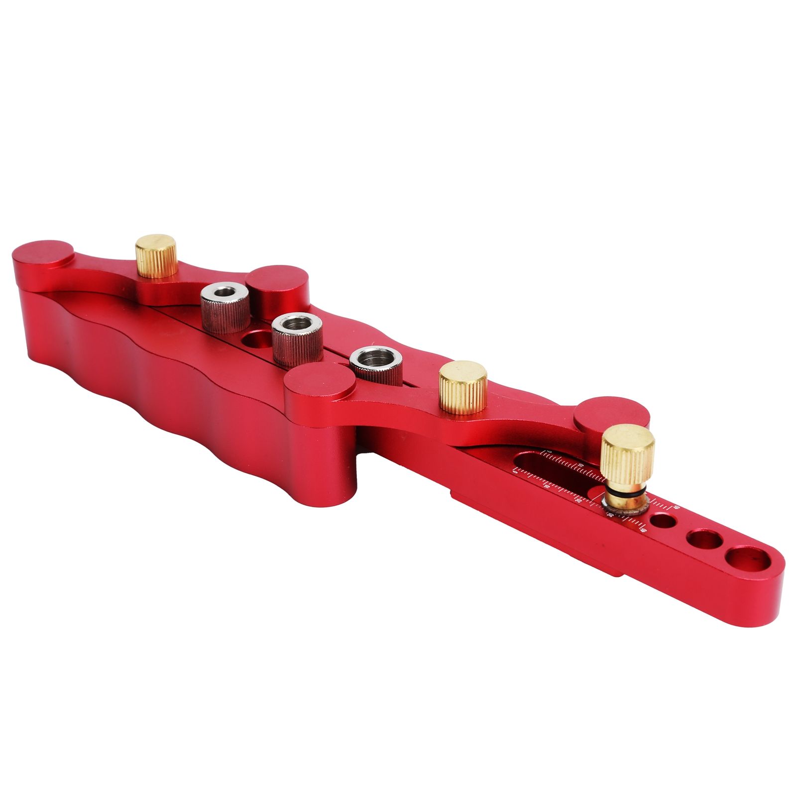 Self Centering Doweling Jig Borehole Locator with Scale Kit DIY Woodworking Tools view 7