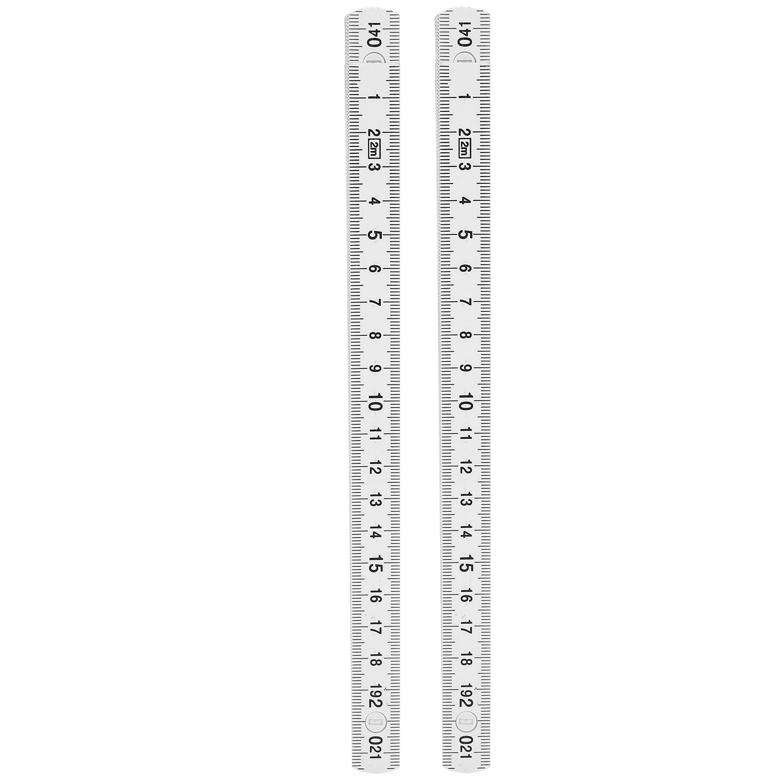 2Pcs 2m Folding Carpenters Ruler Lightweight Compact Measuring Stick view 2