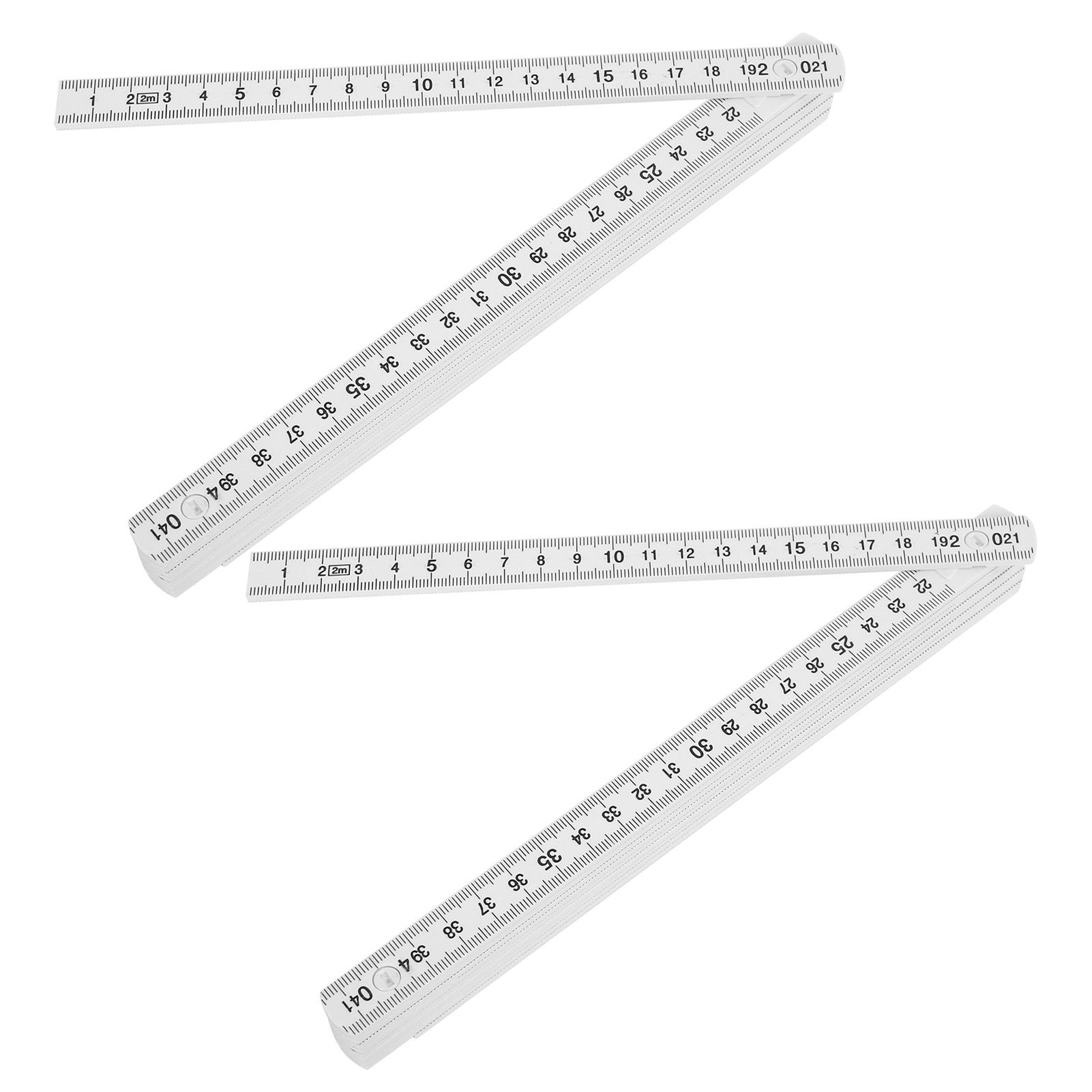 2Pcs 2m Folding Carpenters Ruler Lightweight Compact Measuring Stick view 4