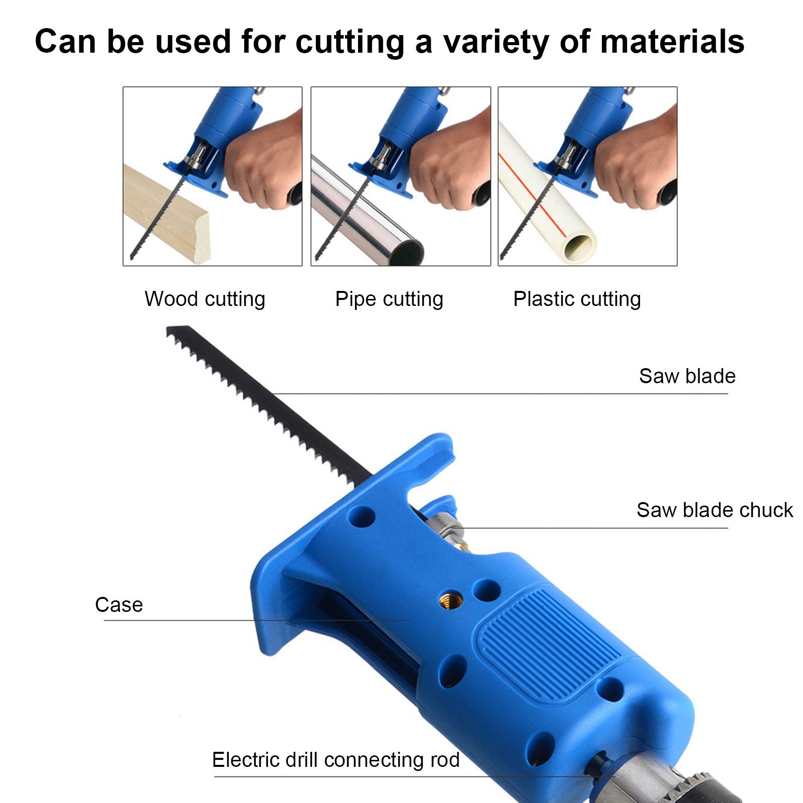 Household Reciprocating Saw Electric Drill Modified to Jig Saw Portable Tool view 15