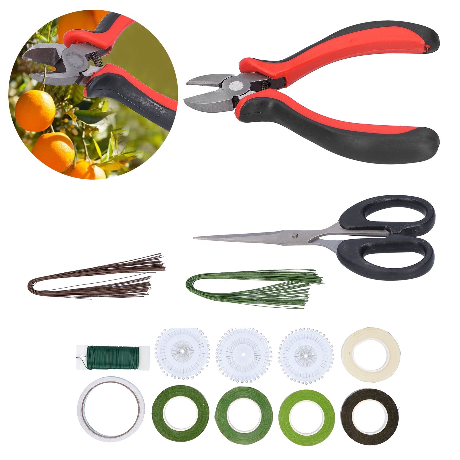 14Pcs set DIY Floral Tool Set Band DoubleSided Adhesive Tape Paint Line Flower view 9