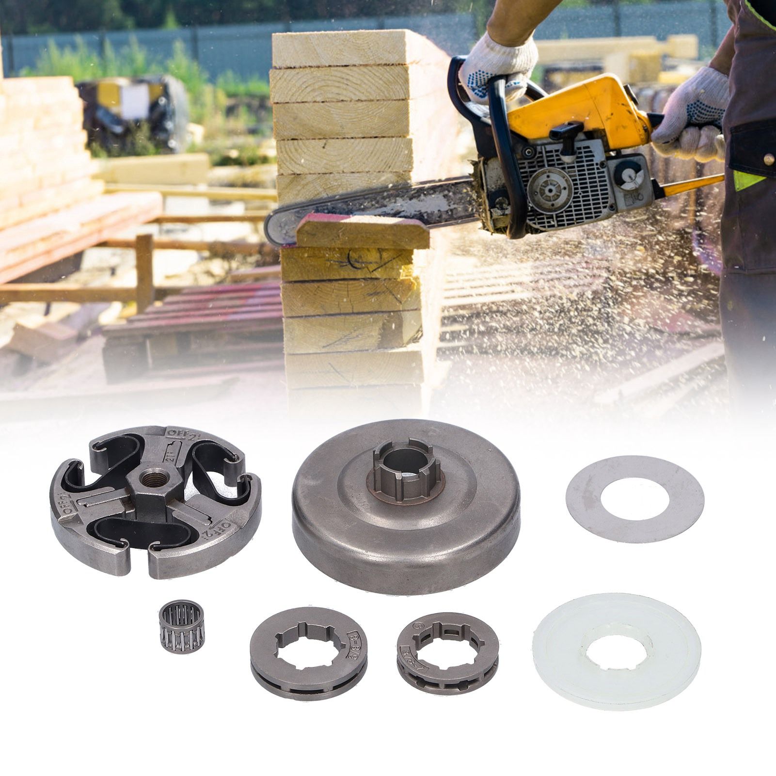 3/8 Clutch Drum Bearing Kit Fit for Husqvarna 61 66 162 266 268 272 XP Chain Saw view 9