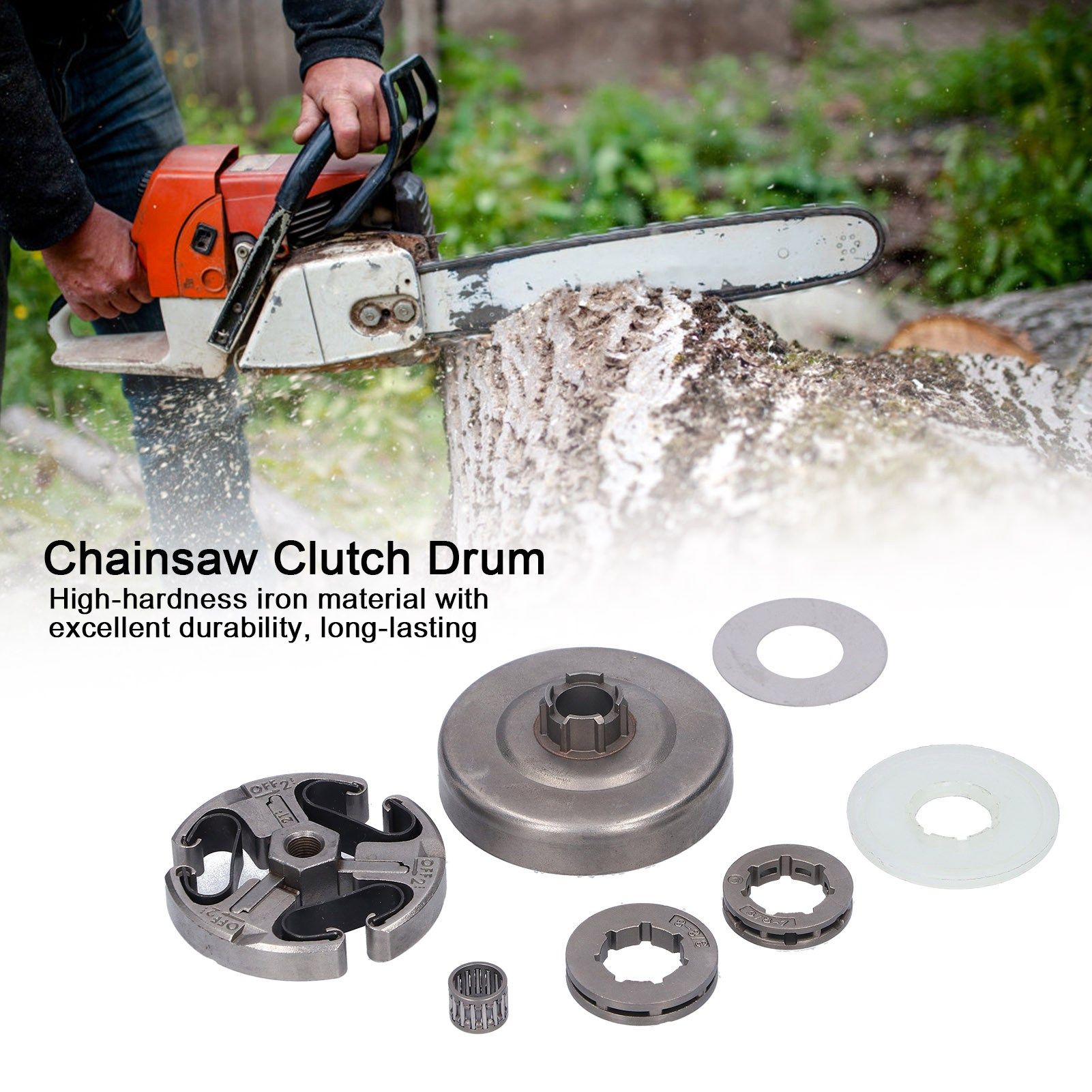 3/8 Clutch Drum Bearing Kit Fit for Husqvarna 61 66 162 266 268 272 XP Chain Saw view 12